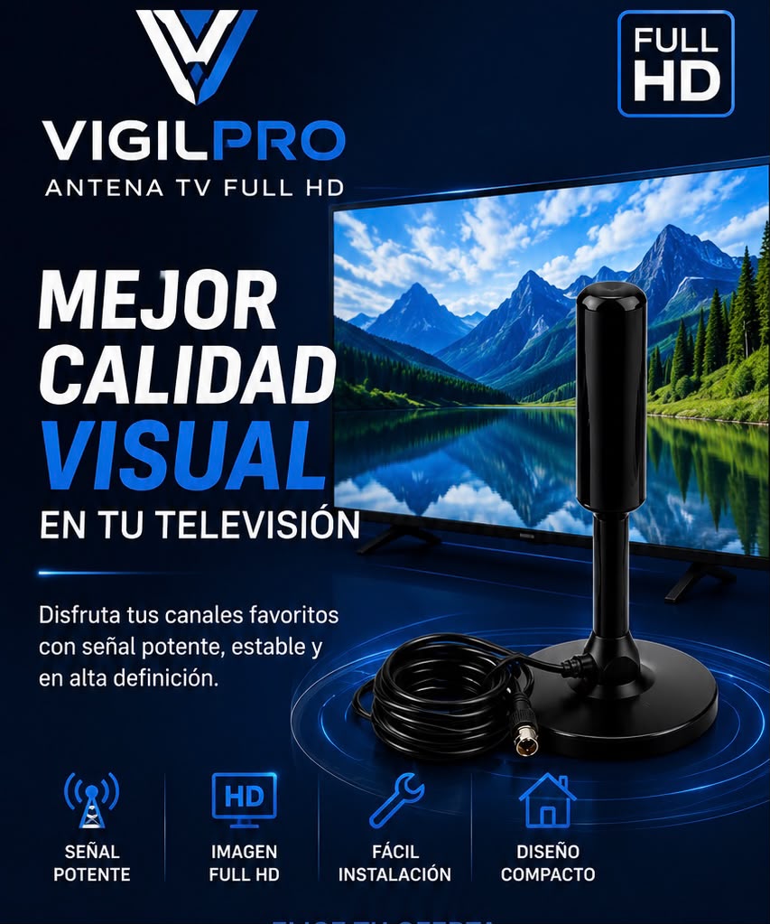 TVMax Pro™ ANTENA FULL HD 4K , Televisión Gratuita Sin límites